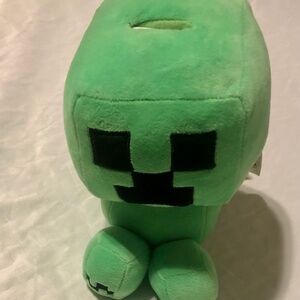 Minecraft 9 in” Creeper piggy bank nwot